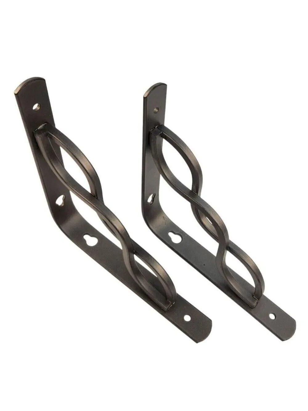 Decorative Black Metal Shelf Brackets 6